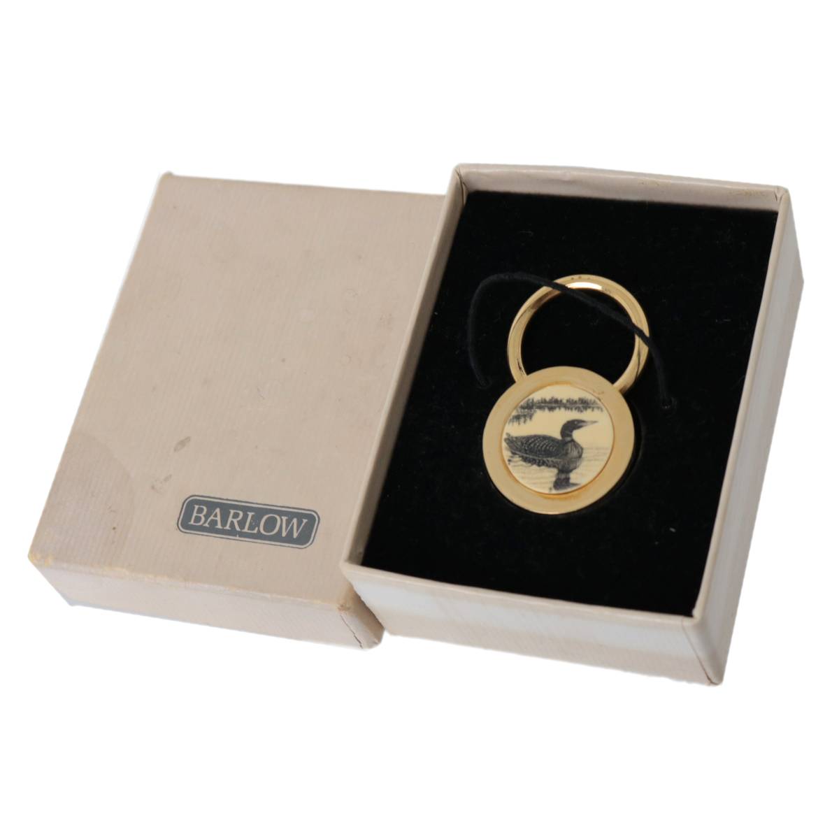 Rakuten - 【中古】 Barlow Designs ヴィンテージ 鳥 イラスト キーホルダー ゴールド NT Bランク