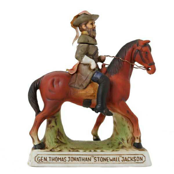 【中古】 ヴィンテージ 陶器ボトル ミニボトル 置物 ANOTHER GRENADIER 1977 GEN THOMAS JONATHAN STONEWALL JACKSON 縦14.5×横11.5×奥4.3(cm) 重量296.8g NT BCランク