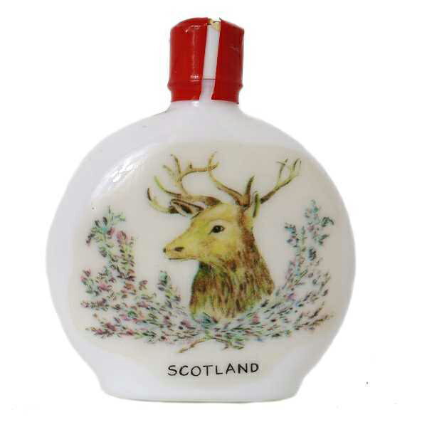 Rakuten - 【中古】 trevelyan ヴィンテージ 陶器ボトル ミニボトル 置物 鹿イラスト 縦7.5×横6.5×奥2.4(cm) 重量92.6g NT Bランク