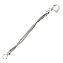 【中古】 2連四角スネークチェーン 別付けアジャスター 6cm延長 K18 18金 WG ホワイトゴールド 全長約6cm 重量約1.2g NT Bランク