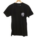 【中古】 CHROME HEARTS/クロムハーツ Tシャツ Mサイズ ホースシュー CHプラス メンズ 綿100% ブラック 408129111BLKMED6...