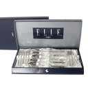 【中古】 ELLE エル プリムティ ブランチセット カトラリー デセールスプーン カフェスプーン プチフォーク 18-10 INOX シルバー 箱 NT Bラ...