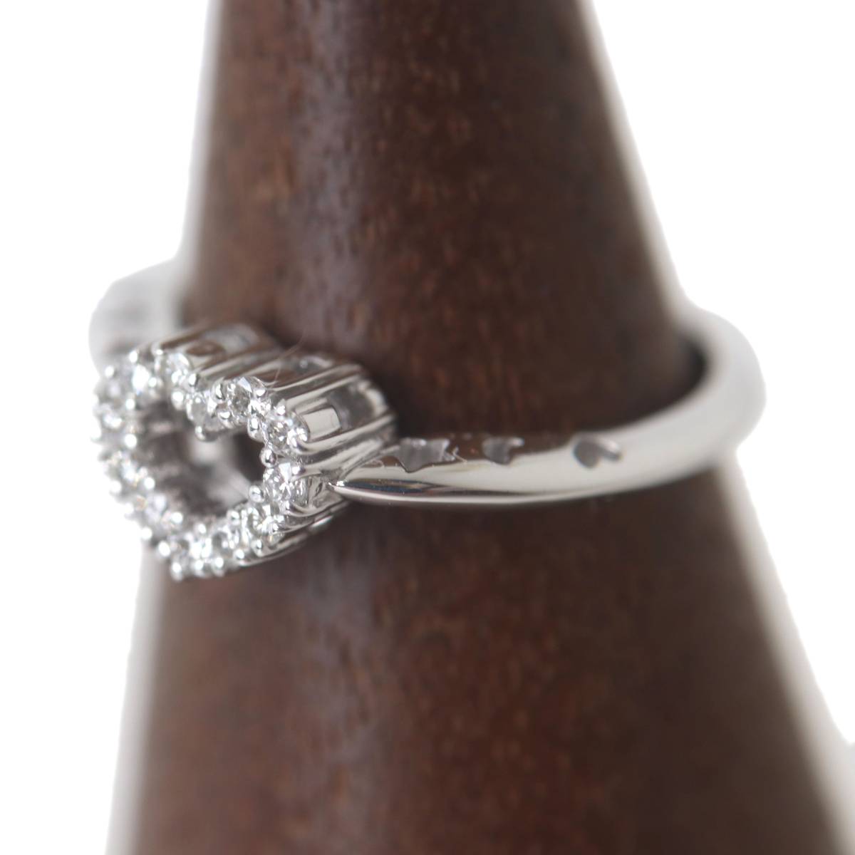 【中古】 0.16ctハートモチー...