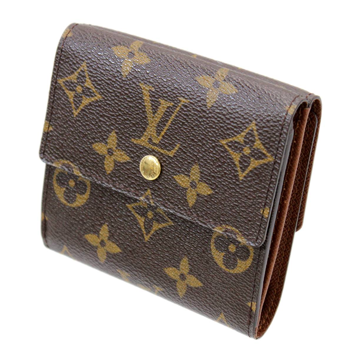 【中古】 LOUIS VUITTON/ルイヴィトン ポルトモネビエ カルトクレディ Wホック 二つ折り財布 モノグラム M61652 TH0033 NT-mi Bランク