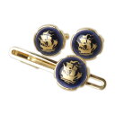 【中古】 SWANK×Royal Copenhagen 帆船 カフス&タイピン コペンハーゲンポーセリン×金属 NT 美品 ABランク