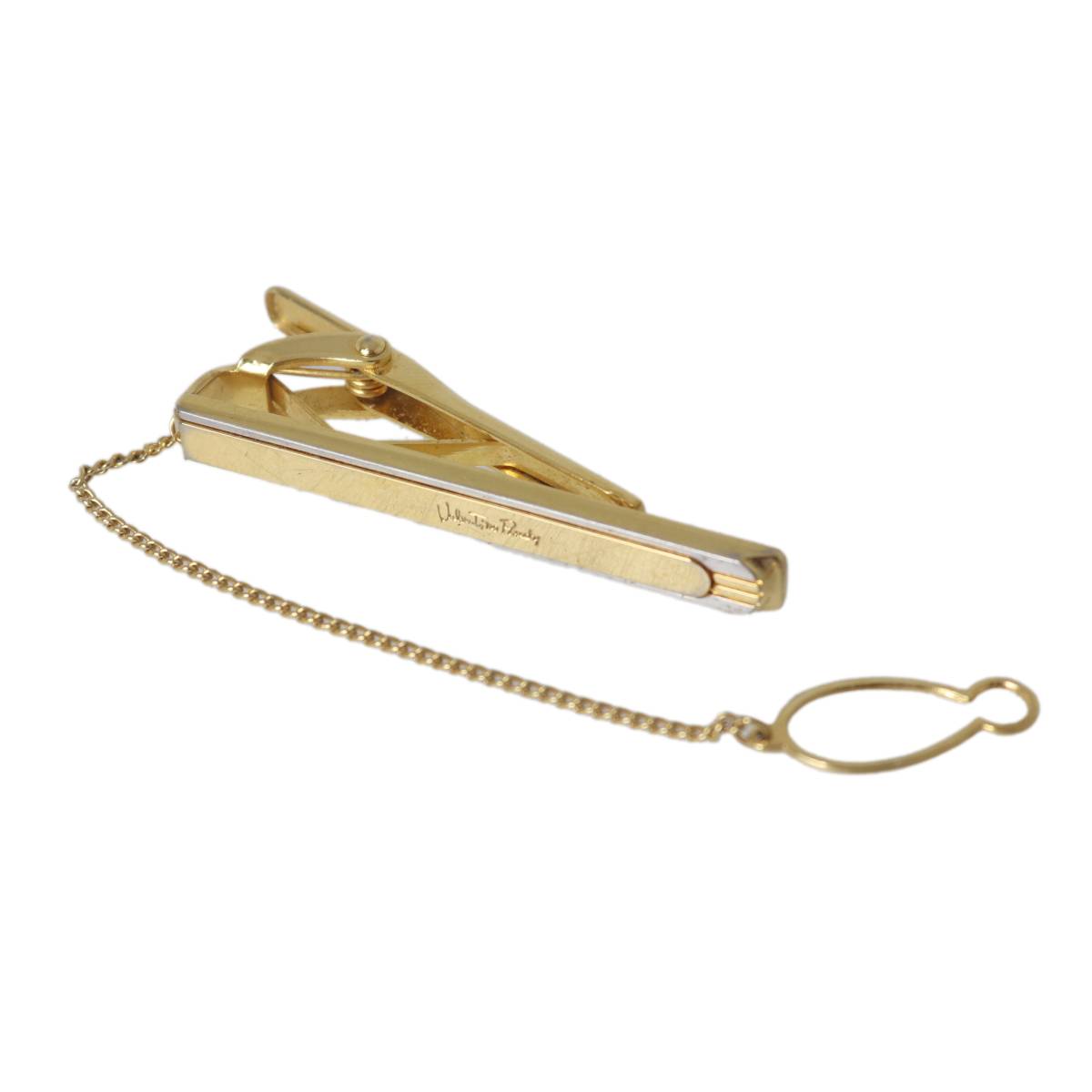 【中古】 VALENTINO RUDY ヴァレンティノルディ タイピン ゴールド×シルバー 50×6(mm) NT Bランク