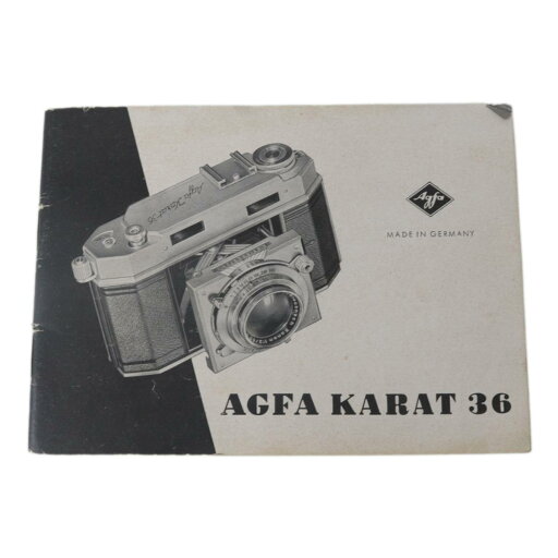 【中古】 AGFA KARAT 36 取扱説明書 英語 NT Bランク 【中古】 AGFA KARAT 36 取扱説明書 英語 NT Bランク