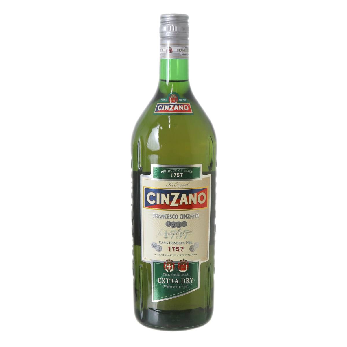 【中古】 古酒 リキュール CHINZANO EXTRA DRY チンザノ ベルモット エクストラドライ 旧ラベル 1000ml アルコール度数18％ NT 箱なし