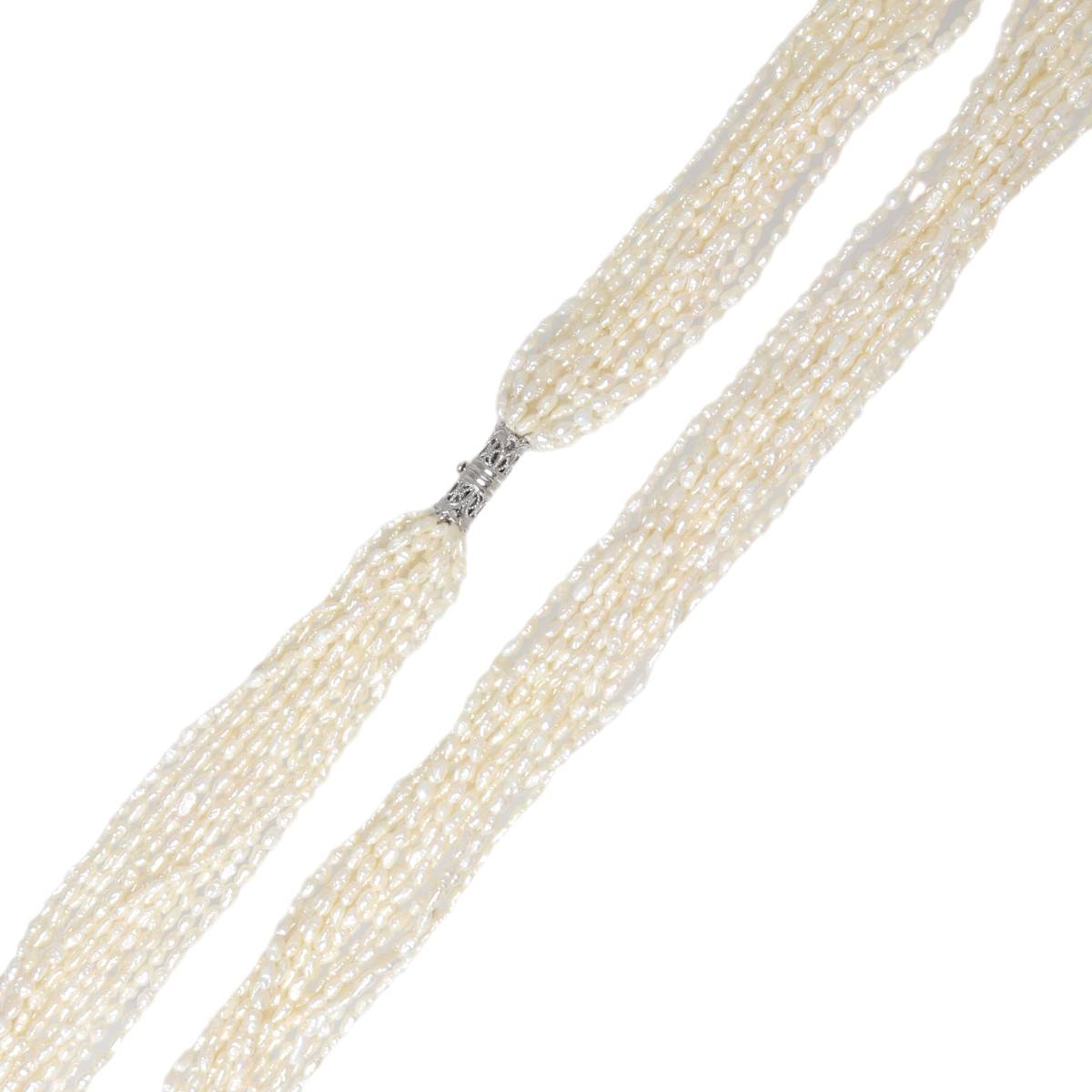 【中古】 淡水パール16連ネックレ...