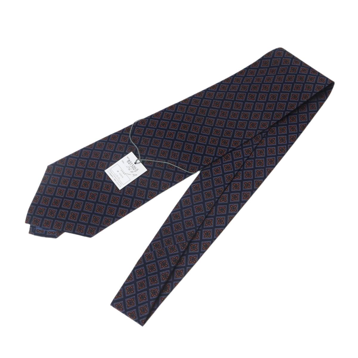  ����  Christian Dior �N���X�`�����f�B�I�[�� �l�N�^�C �^�O�t�� �ԕ� ���� �V���N100% �l�C�r�[ �匕��9cm NT S�����N