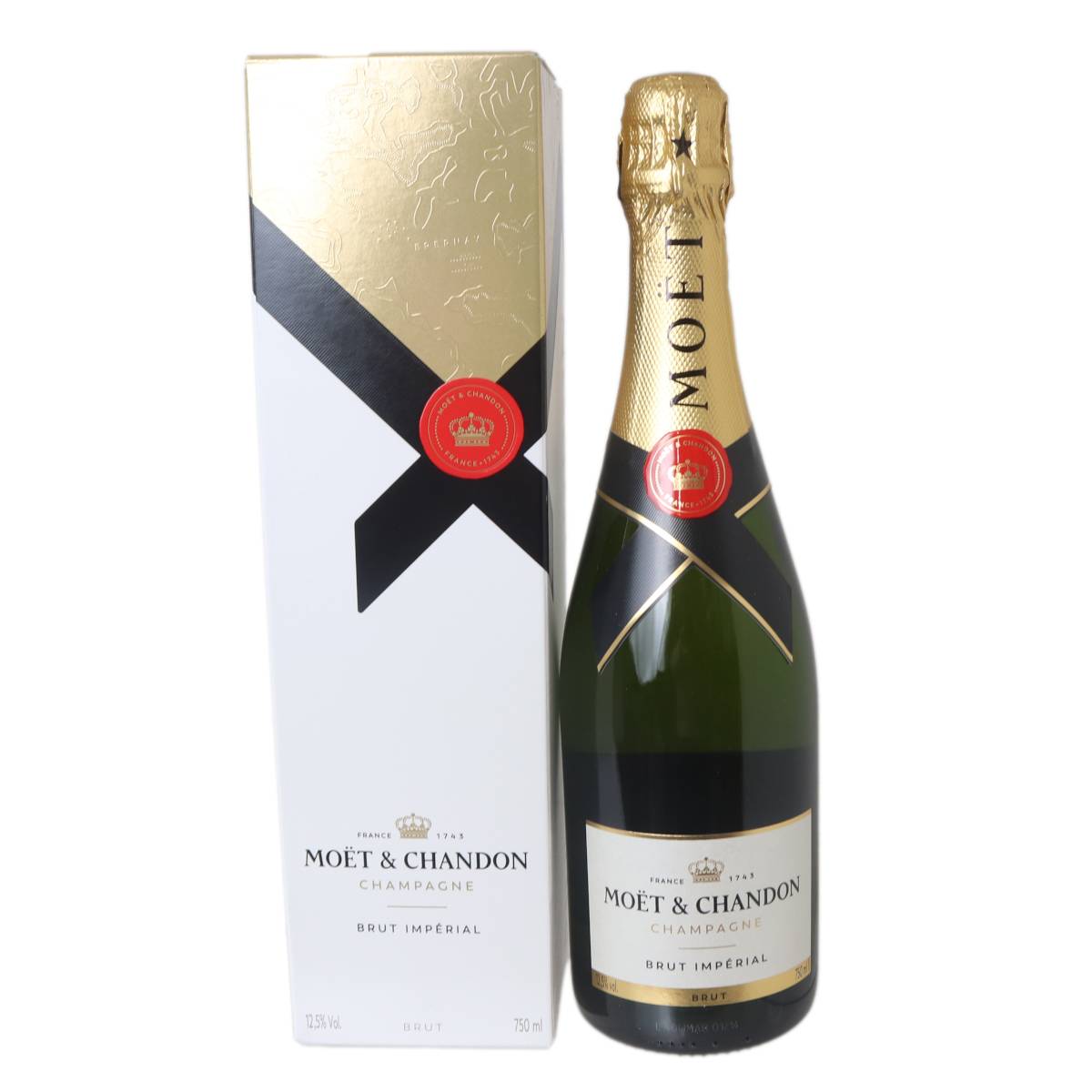 【中古】 古酒 シャンパン モエ・エ・シャンドン ブリュット アンペリアル 750ml アルコール度数12.5% NT 箱あり