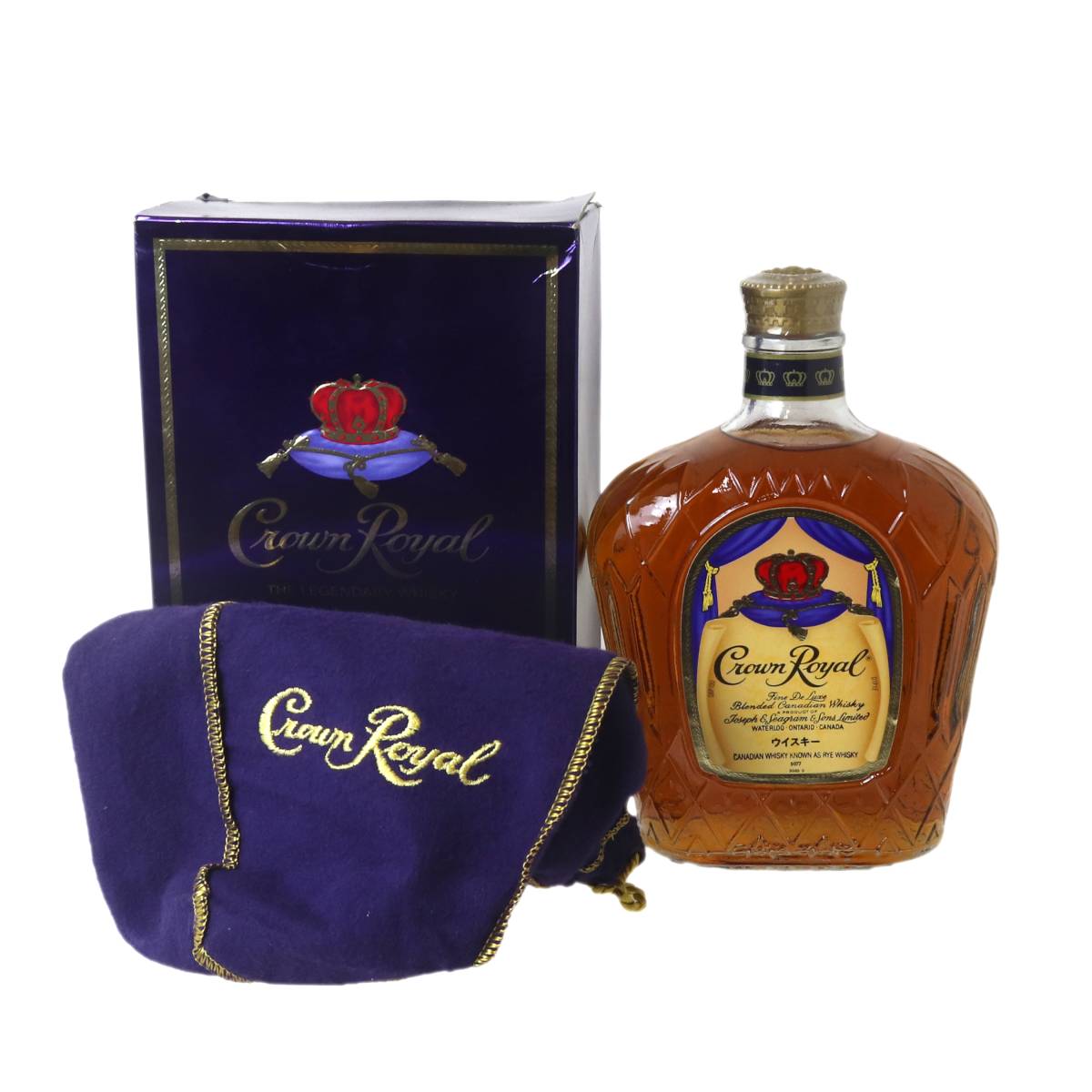 【商品名】Crown Royal クラウンローヤル クラウンロイヤル【容量】750ml【度数】アルコール度数40％【詳細情報】未開栓の新古品です。※画像の商品が現物です。ラベルやキャップ部の痛み等は画像でご確認ください。※年数経過品の為、開...