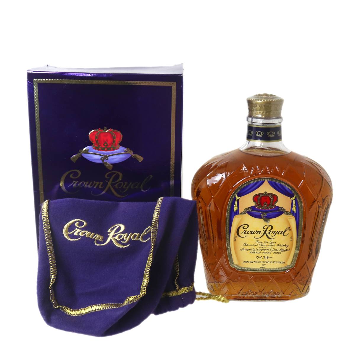 【中古】 古酒 カナディアン ウイスキー Crown Royal クラウンローヤル クラウンロイヤル 750ml アルコール度数40％ NT 箱・布袋あり