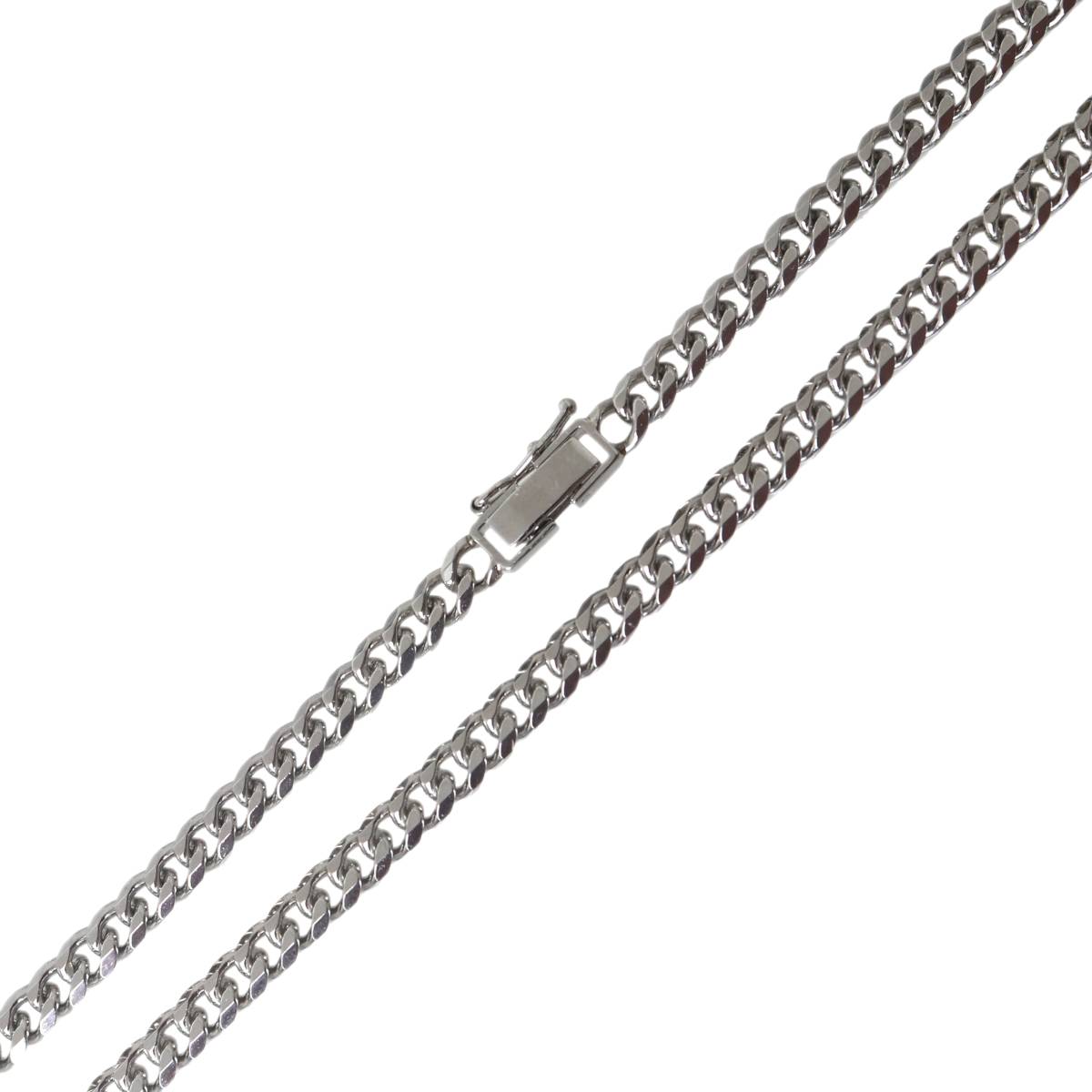 Rakuten - 【中古】 喜平ネックレス 8面シングル Pt850 プラチナ850 造幣局検定マーク 首周り約61cm 重量約50.2g NT 磨き仕上げ品 Sランク