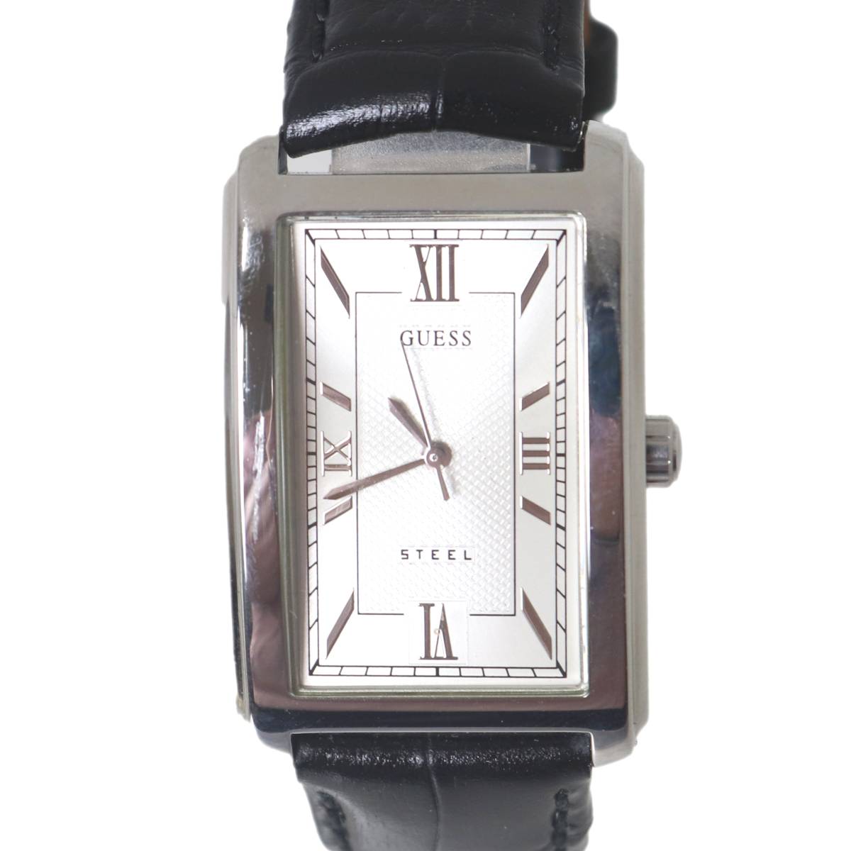 GUESS ゲス ク腕時計 クォーツ  SS×レザー/    シルバーカラー×ブラック レディース / 240001198773 楽天市場】ESS（ブランドゲス）（腕時計）の通販
