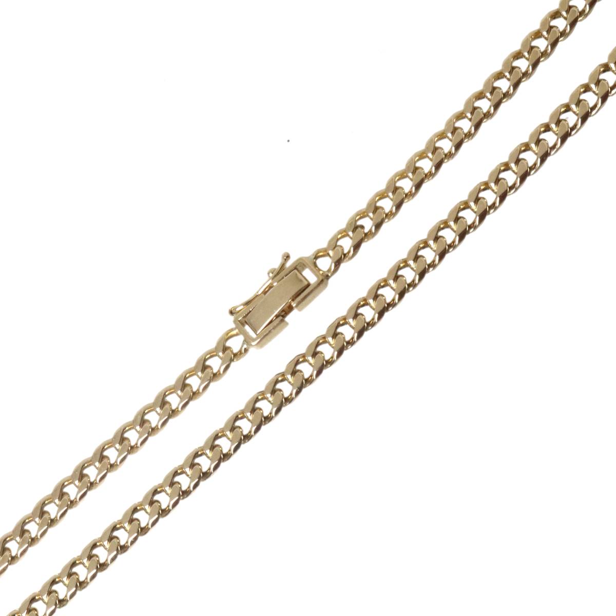 Rakuten - 【中古】 喜平アンクレット 6面シングル K18 18金 YG イエローゴールド 長さ約23.5(cm) 幅約3.5mm 厚み約1.7mm 重量約12.9g NT 磨き仕上げ品 ABランク