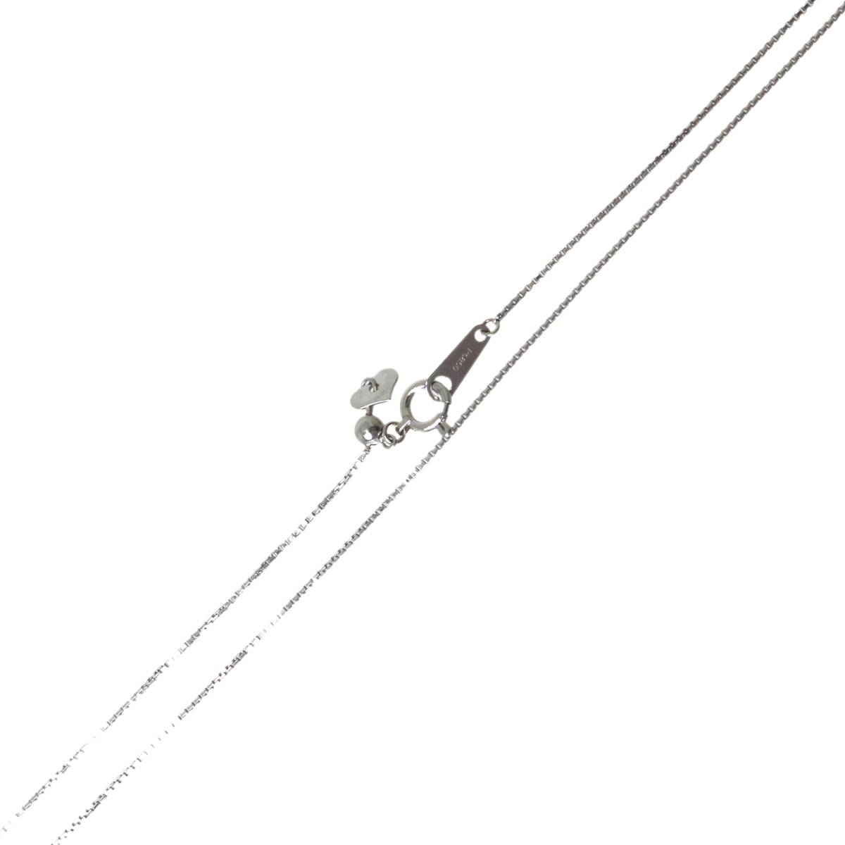 Rakuten - 【中古】 ベネチアン チェーンネックレス アジャスター付き Pt850 プラチナ850 首周り約〜44.5cm 重量約2.5g NT 美品 Aランク