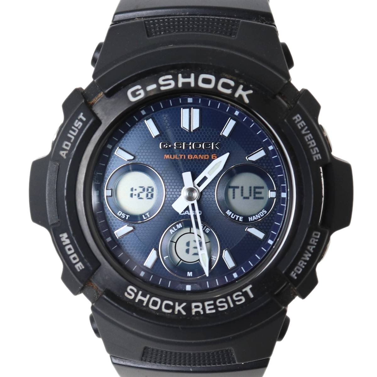 Rakuten - 【中古】 CASIO カシオ Gショック ソーラー腕時計 ブラック AWG-M100SB-2AER NT Bランク