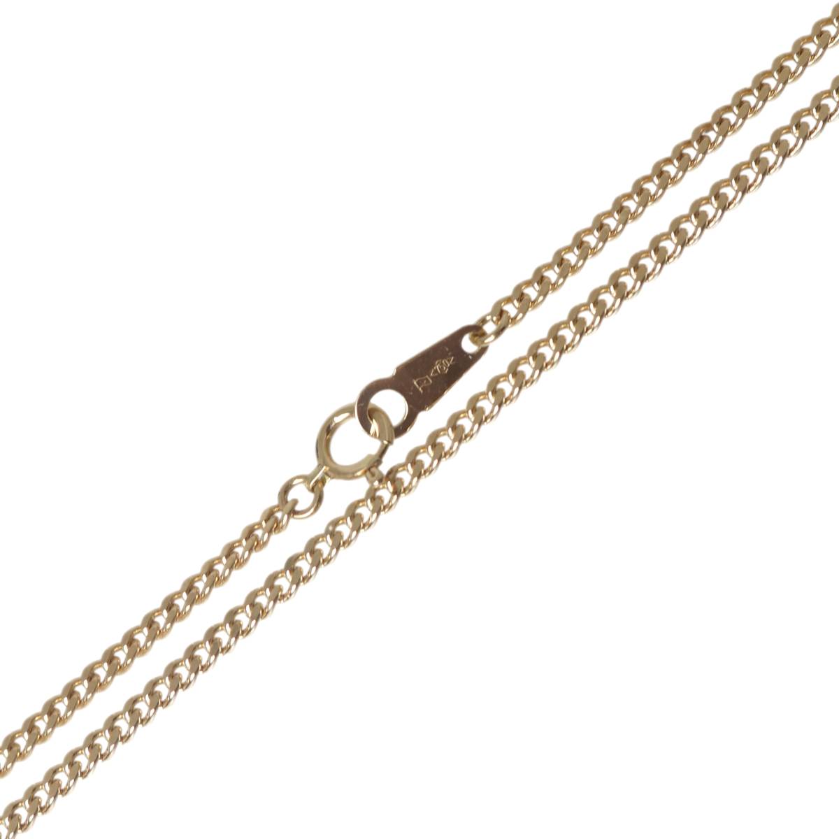 Rakuten - 【中古】 喜平ネックレス 2面シングル チェーンネックレス K18 18金 YG イエローゴールド 造幣局検定マーク 首周り約50cm 重量約10.2g NT 磨き仕上げ品 Sランク