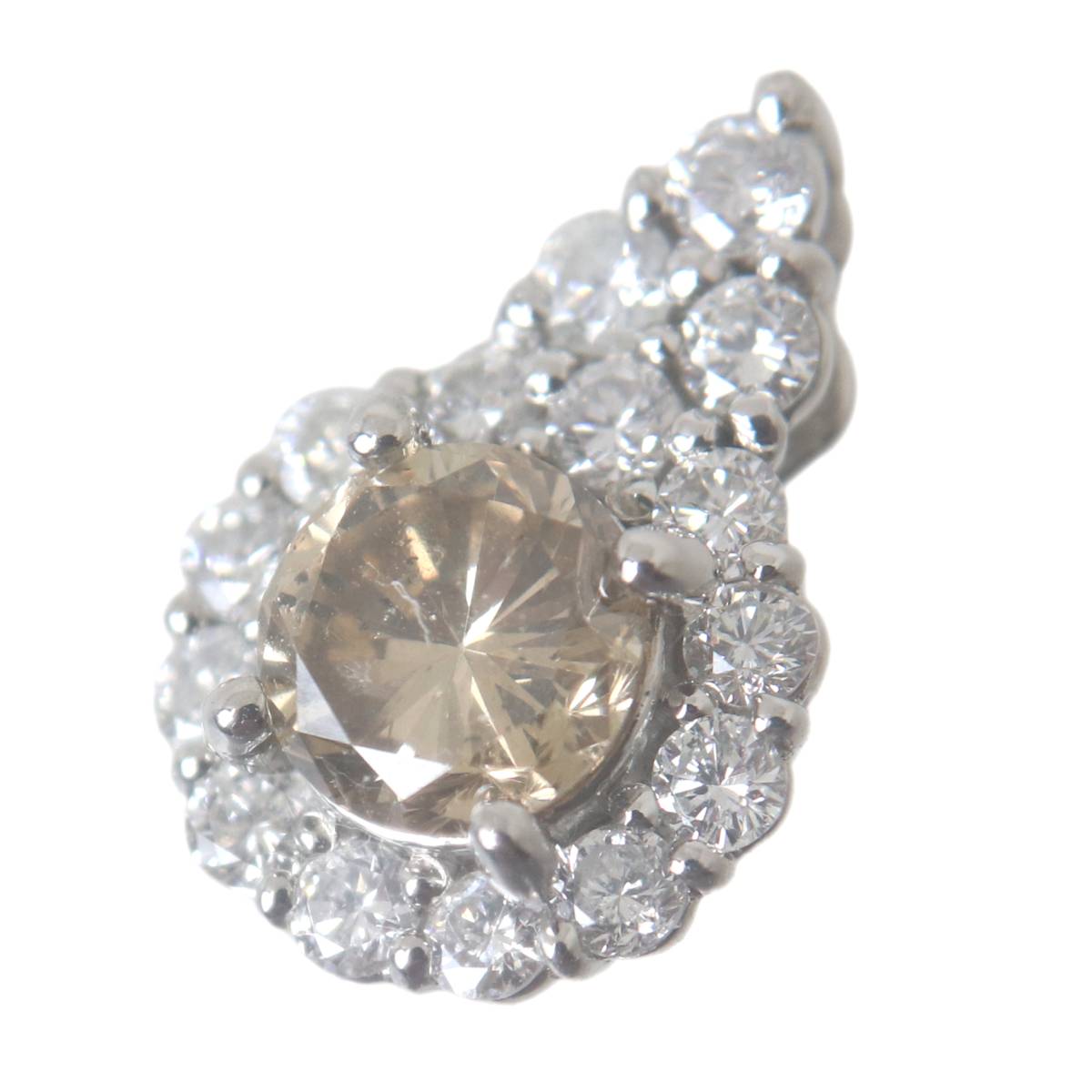 Rakuten - 【中古】 ダイヤトップ Pt900 プラチナ900 ダイヤモンド 14.2×10(mm) ダイヤモンド：0.65/0.40ct 重量約2.1g NT 磨き仕上げ品 Sランク