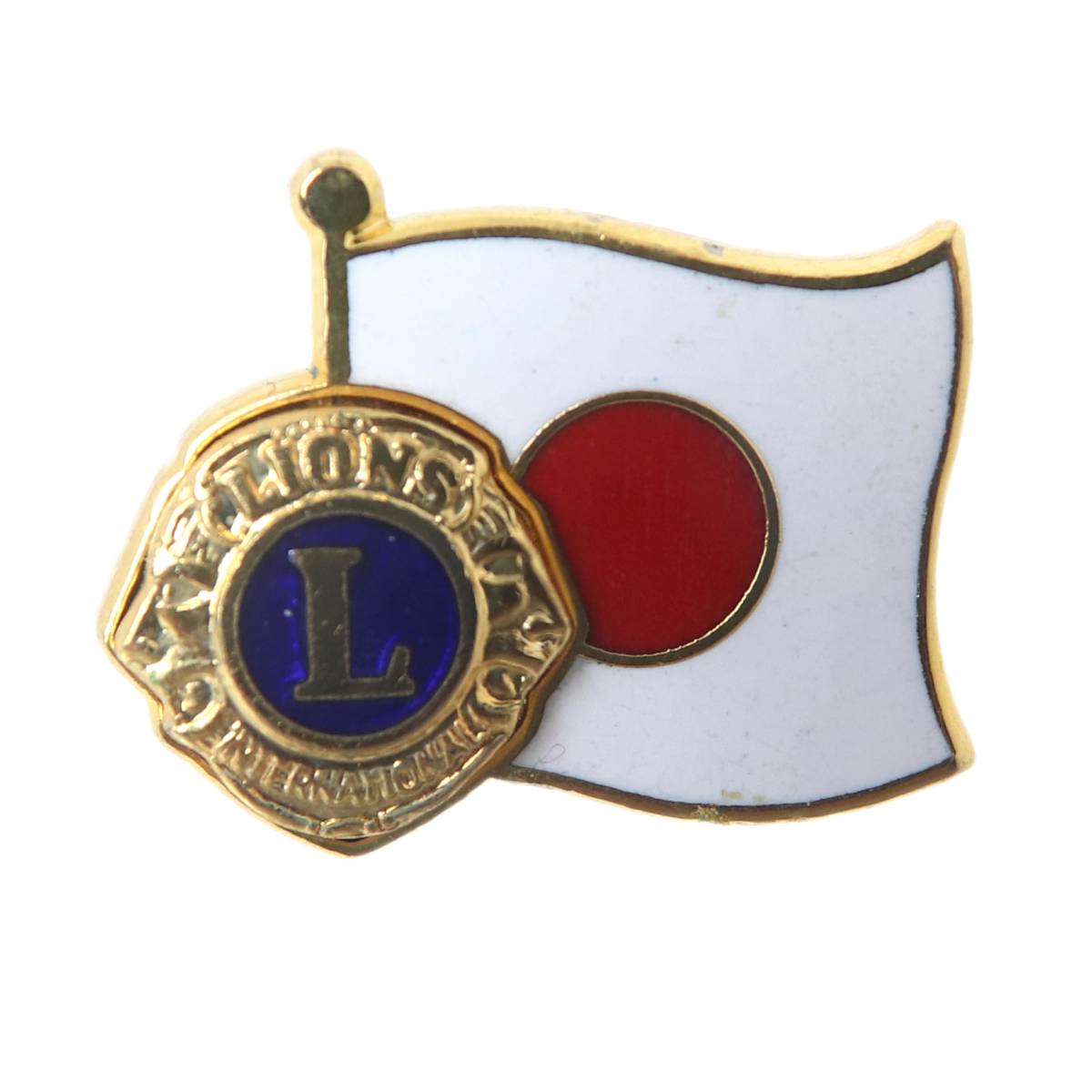 Rakuten - 【中古】 LIONS CLUB ライオンズクラブ ピンバッジ 日本国旗 日の丸 20.7×16.6(mm) NT Bランク
