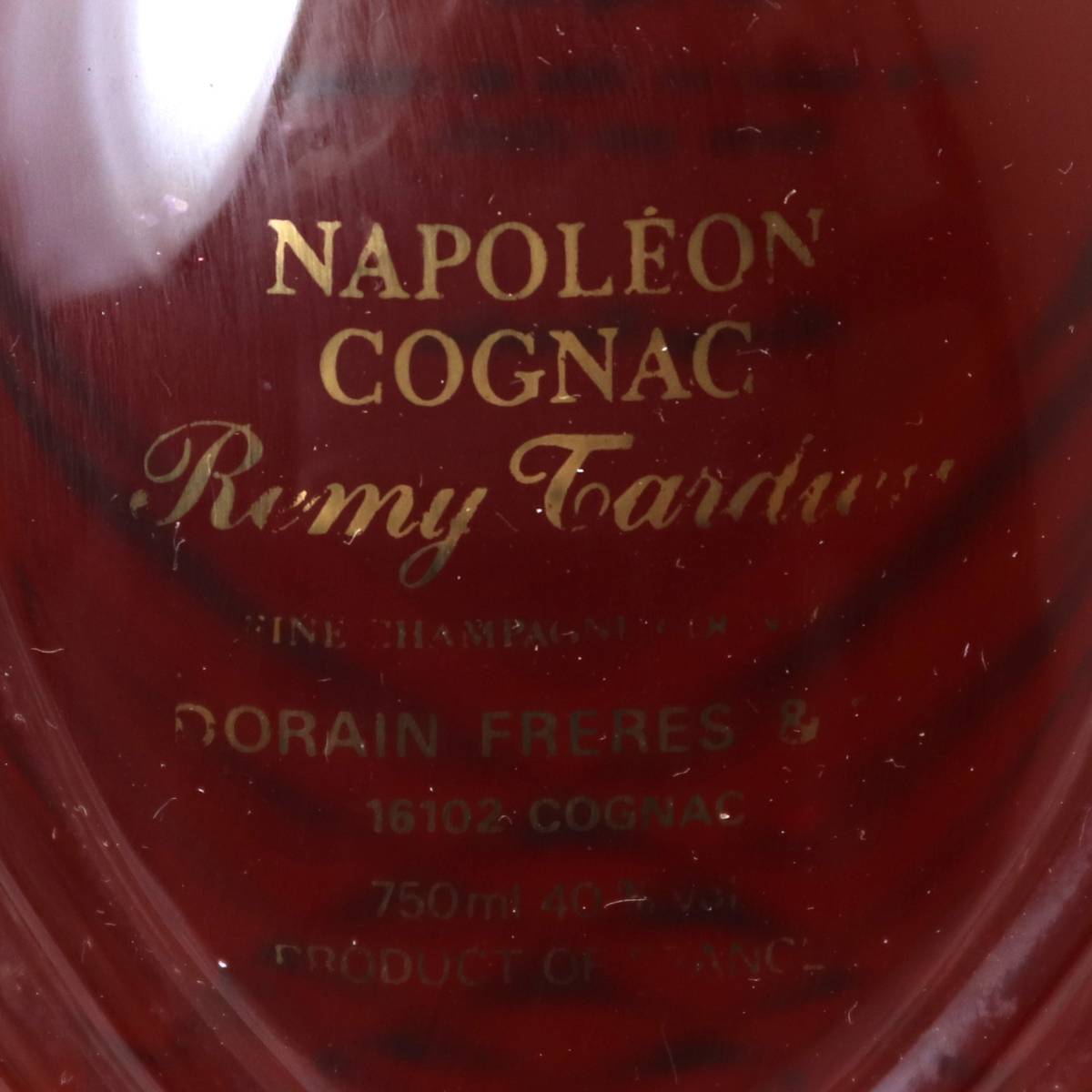 ブランドショップ リバースの【中古】 古酒 ブランデー コニャック REMY TARDIEU NAPOLEON レミータルデュー ナポレオン 750ml アルコール度数40％ NT 箱・替栓あり｜アングル3
