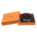 【中古】 HERMES/エルメス アピ ブレスレット ブルー×シルバー ES Bランク