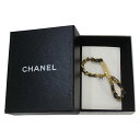 【中古】 CHANEL/シャネル プレートブレスレット ブラック×ゴールド 96P ES Bランク(4)