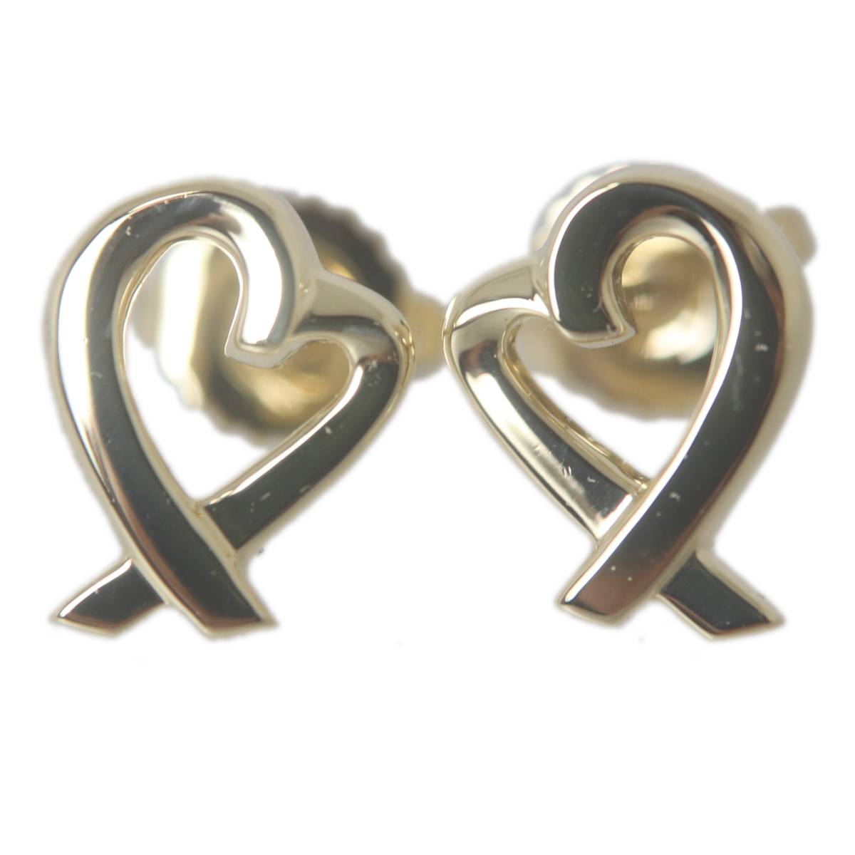 Rakuten - 【中古】 Tiffany&Co./ティファニー ラビングハートピアス K18（刻印750） 重量：約1.2g（片側）ES Aランク