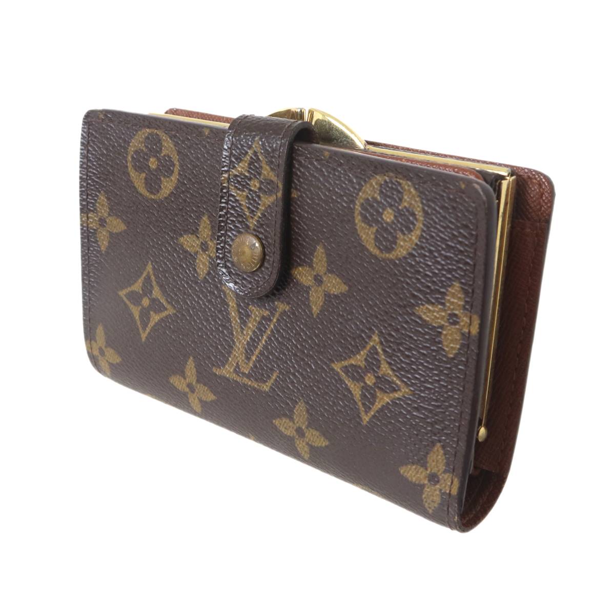Rakuten - 【中古】LOUIS VUITTON/ルイヴィトン ポルトフォイユヴィエノワガマ口2つ折り財布モノグラムM61674　CA0014BランクES