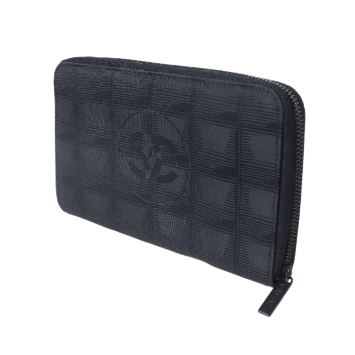 乐天商城 - 【中古】 CHANEL/シャネル ラウンドファスナー長財布　シールのみ ニュートラベルライン ブラック 6788054 ES Bランク