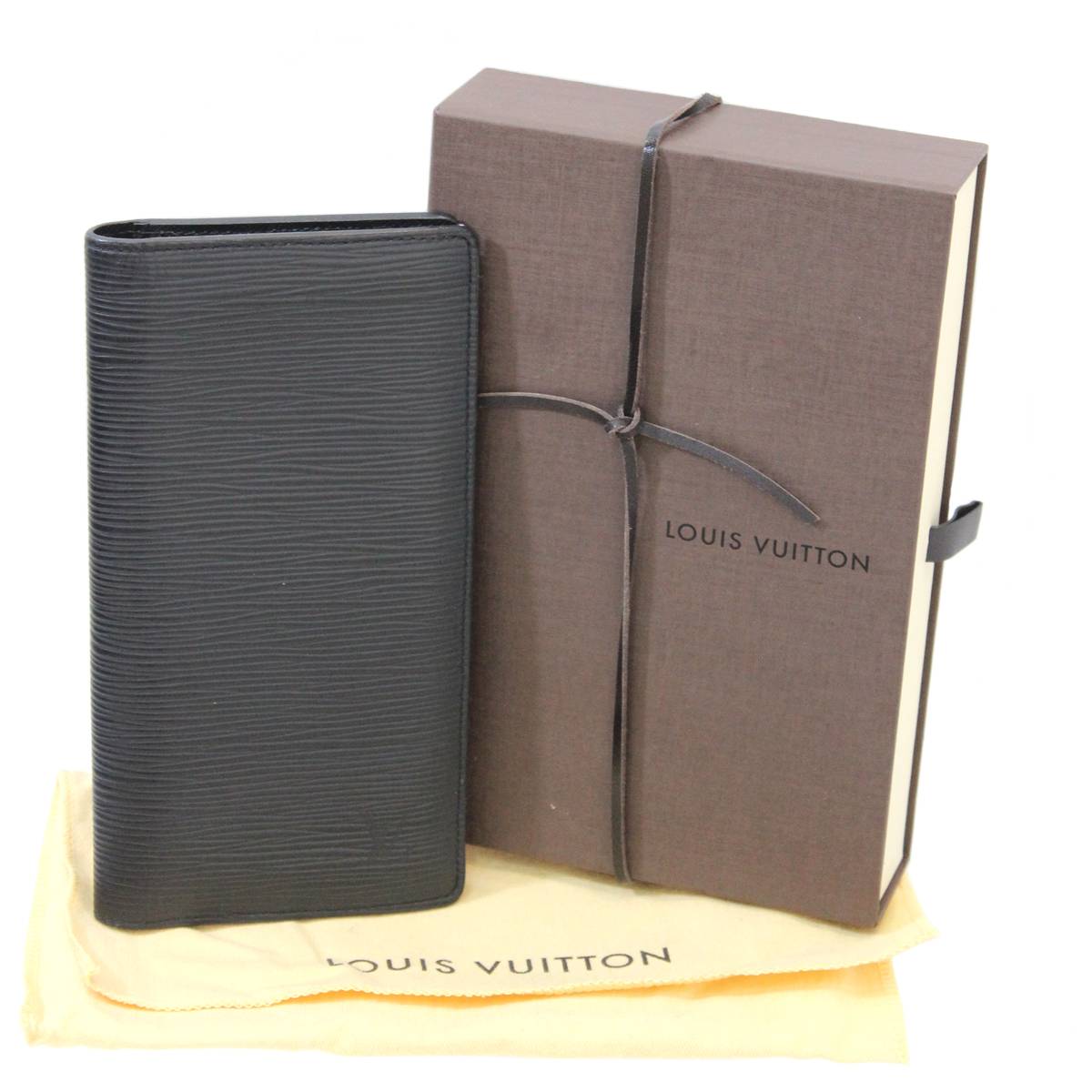 【中古】 LOUIS VUITTON ルイヴィトン ポルトフォイユブラザ 二つ折り長財布 エピ ノワール M60622 CA5106 NT-es ABランク