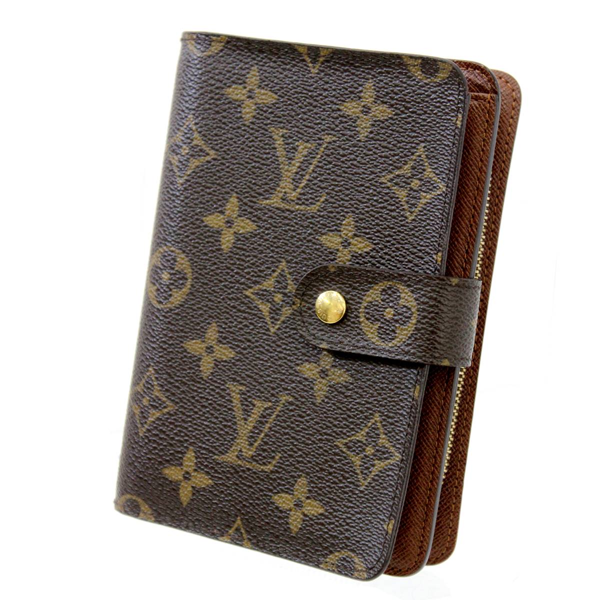 【中古】 LOUIS VUITTON/ルイヴィトン ポルトパピエジップ 二つ折り財布 パスケース付き モノグラム M61207 SP0025 ES Bランク