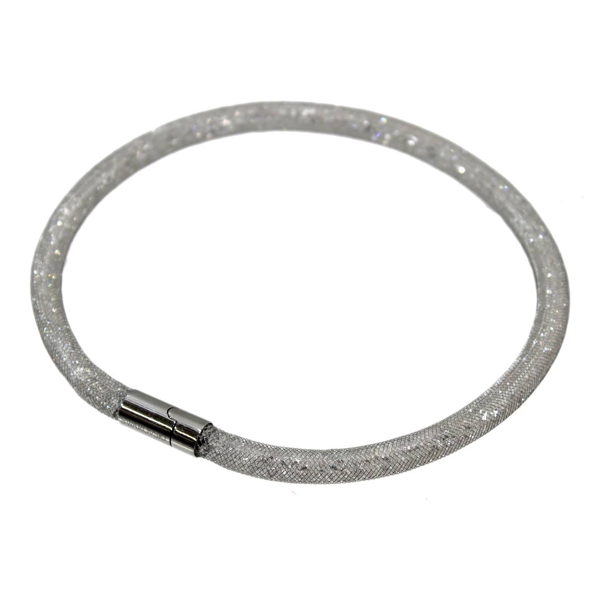 【中古】 SWAROVSKI/スワロフスキー スターダスト チョーカー ブレスレット シルバー系 マグネット式 NT-no Bランク