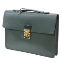 【中古】 LOUIS VUITTON/ルイヴィトン セルヴィエットクラド ビジネスバッグ タイガ グリーン M300741 VI0926 ES Bランク