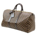 【中古】 LOUIS VUITTON/ルイヴィトン キーポル50 ボストンバッグ ダミエ MB0026 ES ABランク