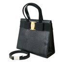 【中古】 Ferragamo/フェラガモ ヴァラ ハンドバッグ ショルダーバッグ 2WAY FS Bランク