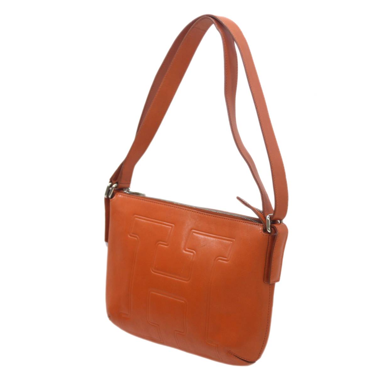 Rakuten - 【中古】 HIROFU/ヒロフ ハンドバッグ 肩掛けバッグ ショルダーバッグ レザー オレンジ HO Bランク