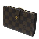 【中古】 LOUIS VUITTON/ルイヴィトン ポルトフォイユ・ヴィエノワ 二つ折り財布 ダミエ エベヌ N61674 MI0075 IS Bランク
