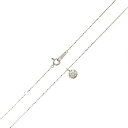 【中古】 K18WG ホワイトゴールド ダイヤ ペンダントネックレス 43cm 0.20ct 1.9g KA Bランク