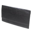 【中古】 LOUIS VUITTON/ルイヴィトン ポルト エン 3 カルトクレディ 二つ折り 長財布 エピ ノワール M63532 KA BCランク(4)