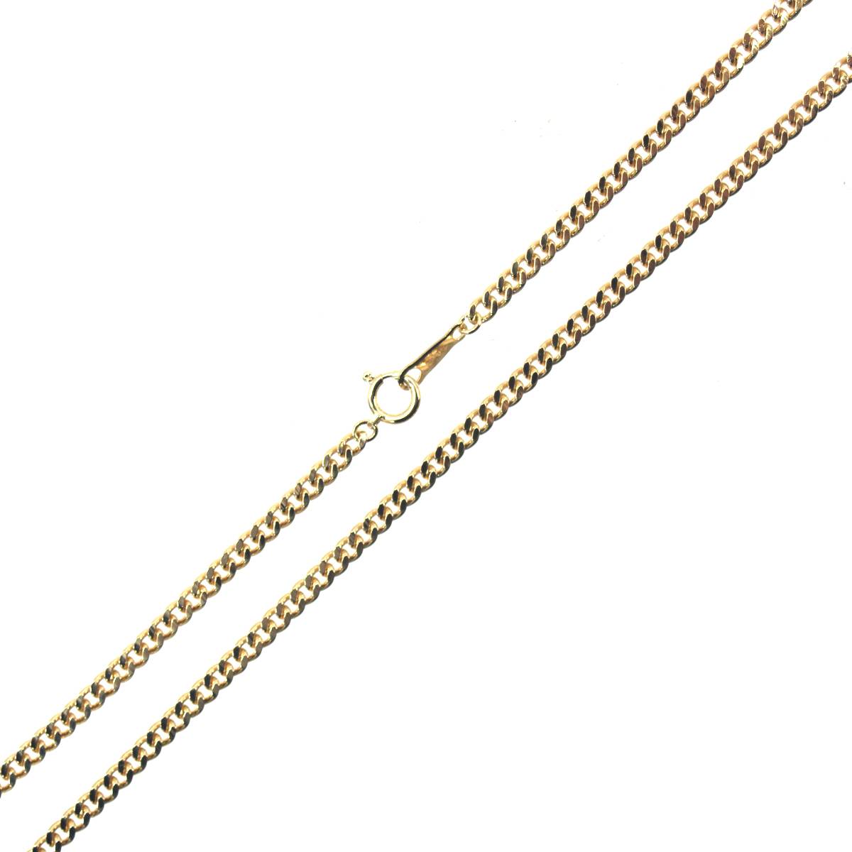 【中古】 K18 18金 ゴールド 2面 シングル 喜平 ネックレス チェーン 造幣局マーク 50cm 15.0g KA Aランク