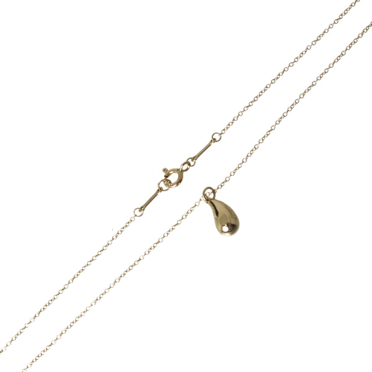Rakuten - 【中古】 Tiffany&Co. /ティファニー ティアドロップ エルサペレッティ ネックレス K18 750 41cm 3.9g KA Bランク