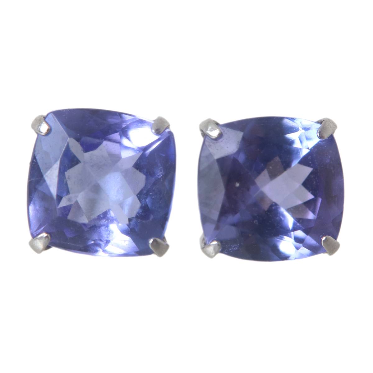 Rakuten - 【中古】 Pt900 プラチナ タンザナイト ピアス 2.00ct (両方）KA Bランク