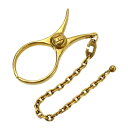 【中古】 HERMES/エルメス グローブホルダー フィルー 手袋ホルダー キーホルダー チャーム ゴールド NT-no Bランク(4)