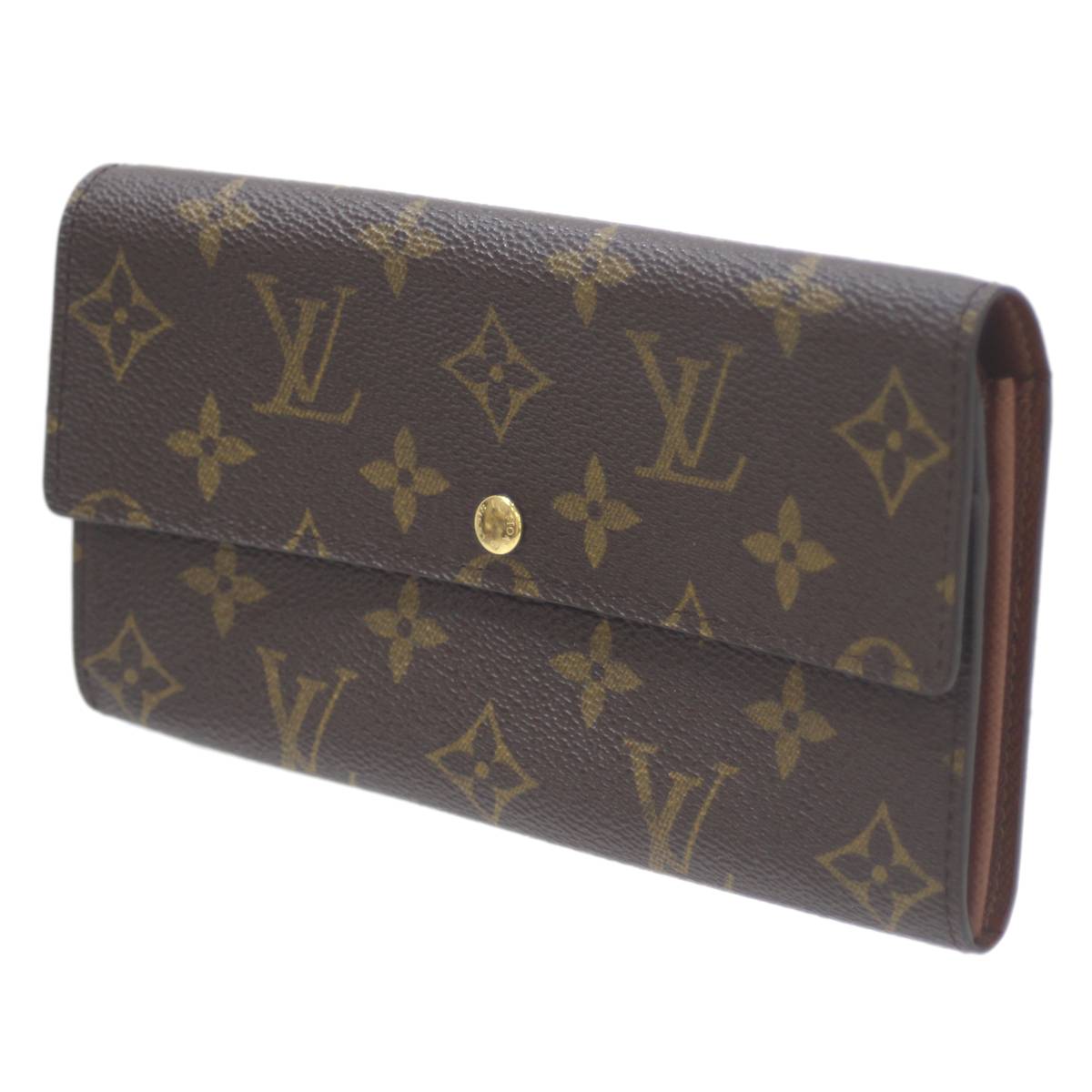 【中古】 LOUIS VUITTON/ルイヴィトン ポシェットポルトモネクレディ 二つ折り長財布 モノグラム M61725 MB0062 NO Bランク