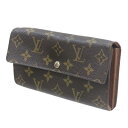 【中古】 LOUIS VUITTON / ルイヴィトン ポルトフォイユ・サラ 二つ折り長財布 モノグラム ブラウン M61734 SP4067 NO BCランク