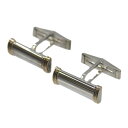 【中古】 Tiffany&Co. / ティファニー カフスボタン TIFF&STR 18K STERLING シルバー、18金 12.2g NO Bランク