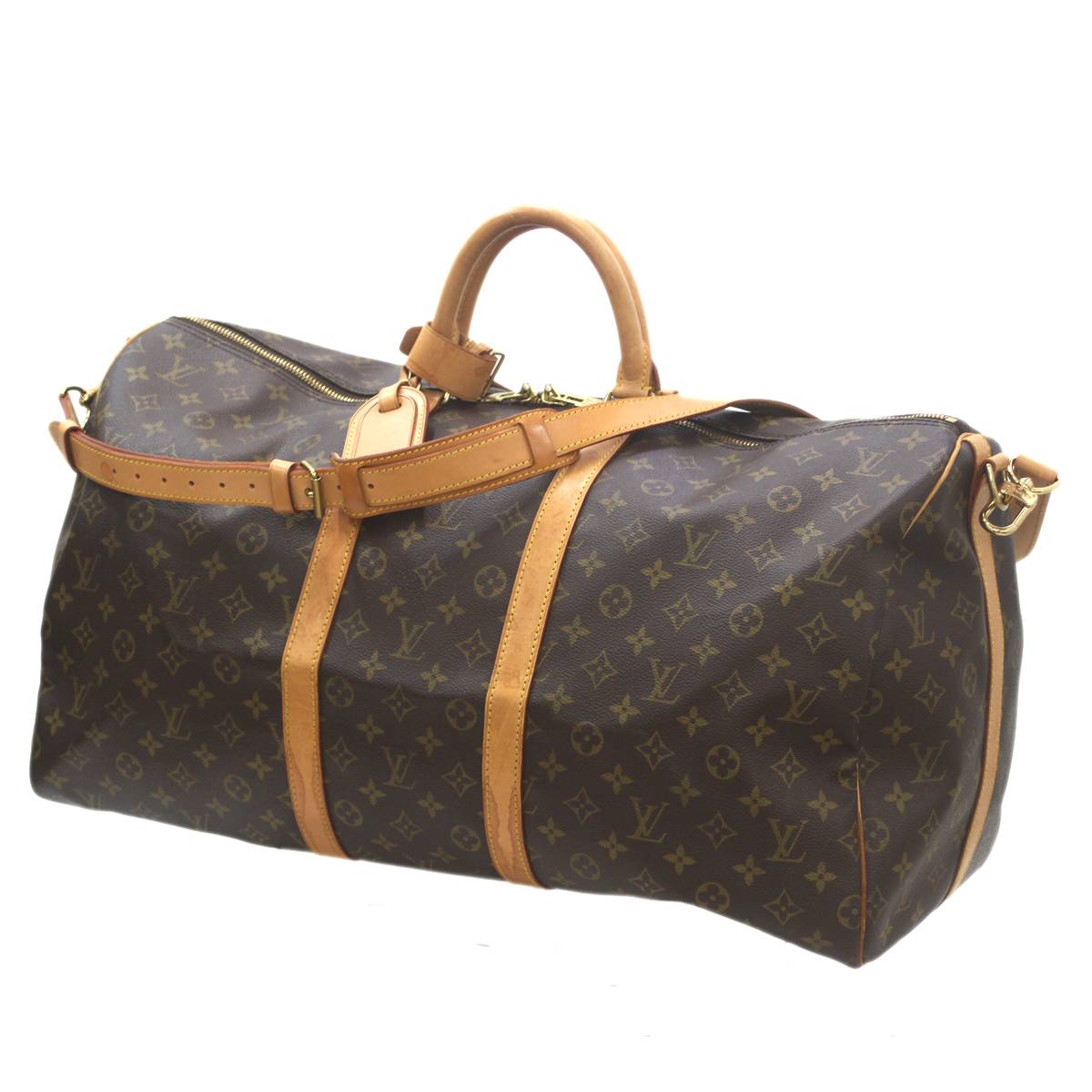 Rakuten - 【中古】 LOUIS VUITTON / ルイヴィトン キーポル バンドリエール 55 モノグラム ブラウン M41414 VI0937 NO Bランク