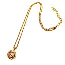 【中古】 NINA RICCI/ニナリッチ ロゴ ネックレスラインストーン ゴールド FS-nt(4)